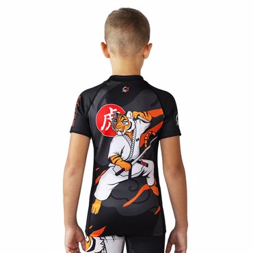 Groundgame rashguard KIDS tora- black